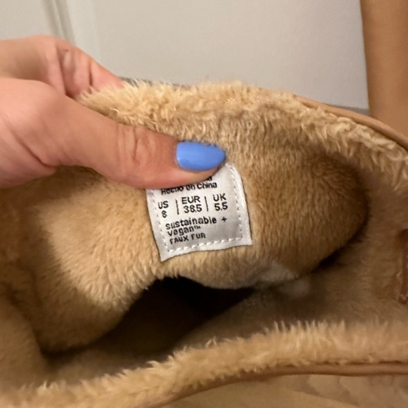 Camel Faux-Fur Lined Knee Boots - Picture 2 of 5